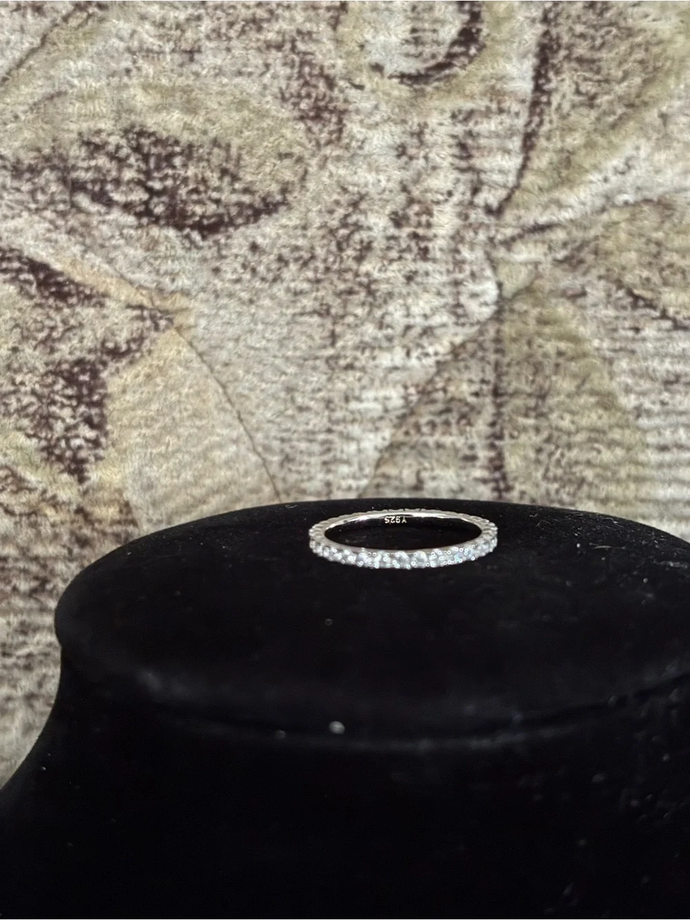 925 Sterling Silver Eternity Band Ring - Size 6 NEW